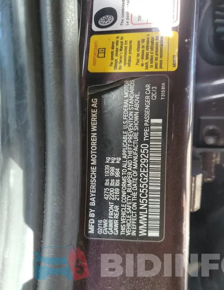 WMWLN5C55G2E29250 Photo# 12