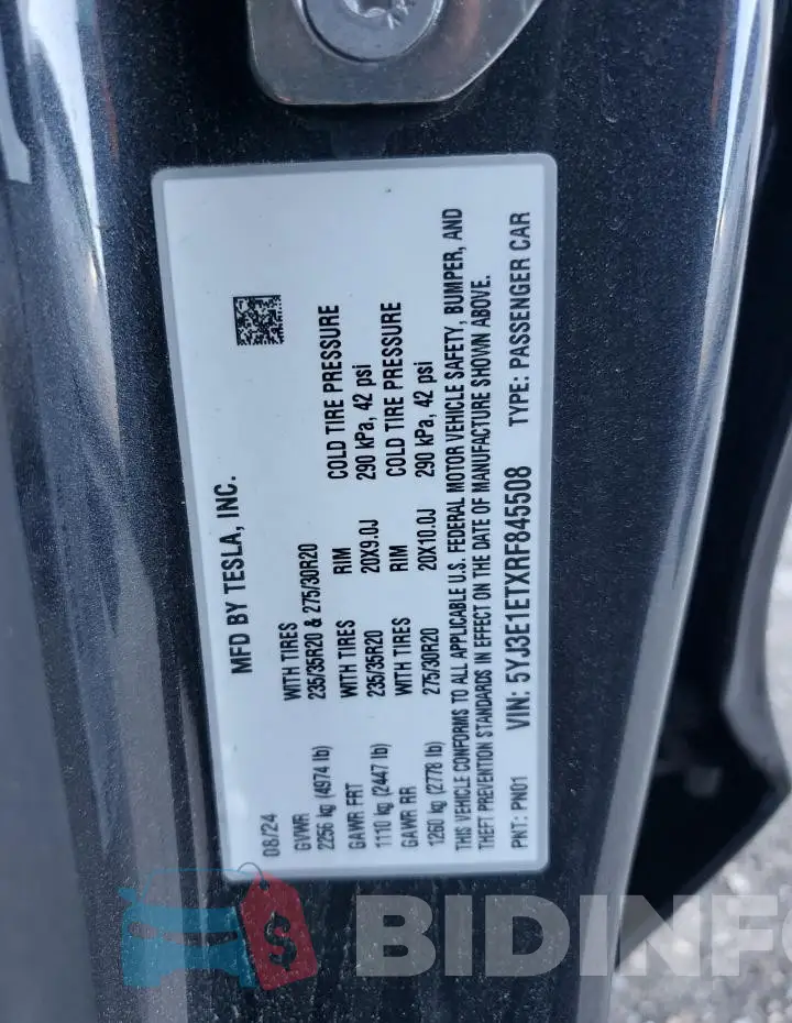 5YJ3E1ETXRF845508 Photo# 13
