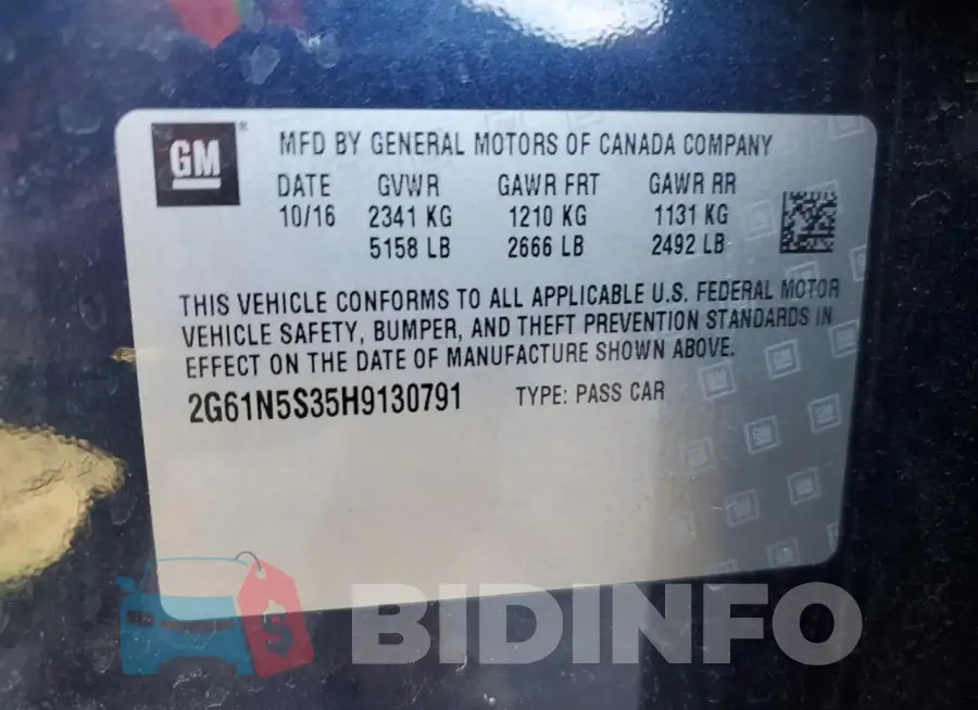 2G61N5S35H9130791 Photo# 13