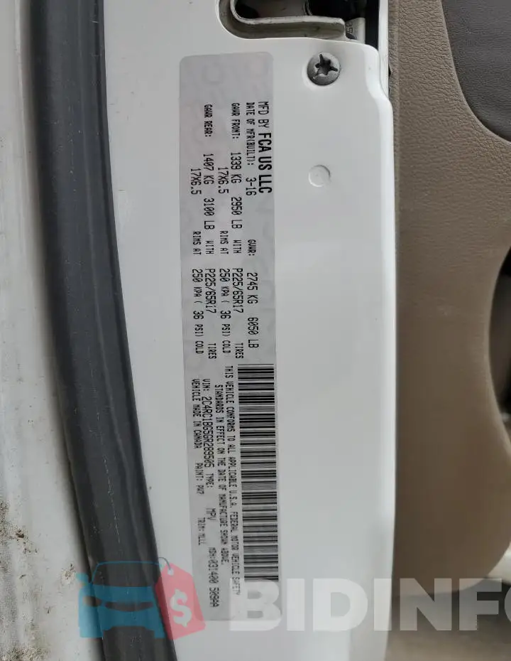 2C4RC1BG5GR289505 Photo# 13