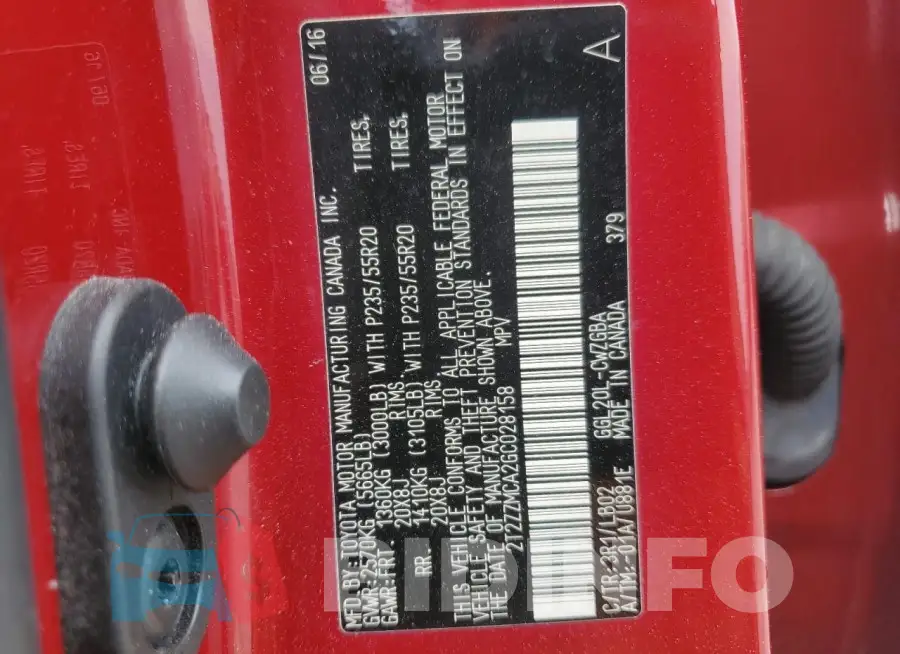 2T2ZZMCA2GC028158 Photo# 13