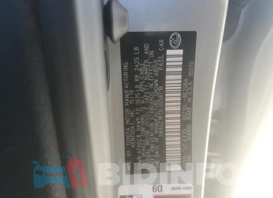 58AGZ1B13LU058718 Photo# 12