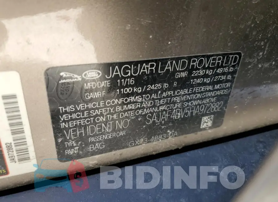 SAJAF4BV5HA972882 Photo# 13