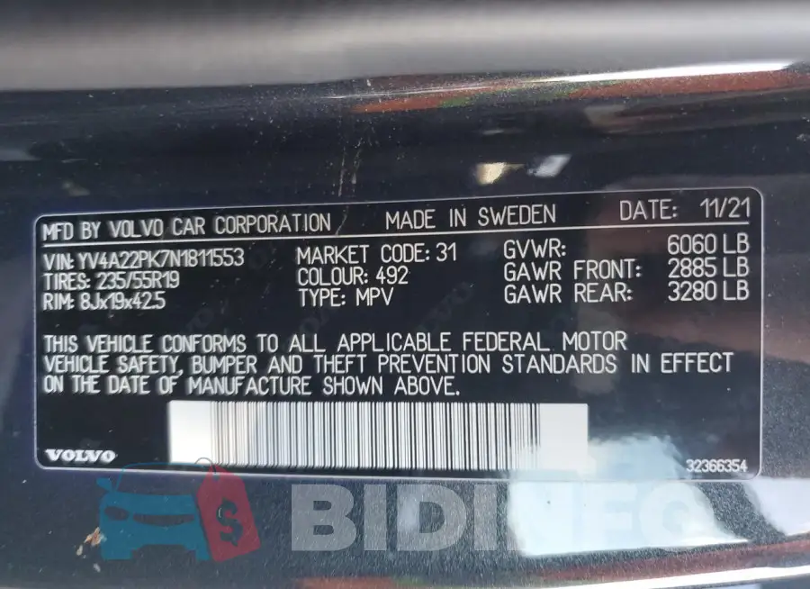 YV4A22PK7N1811553 Photo# 12
