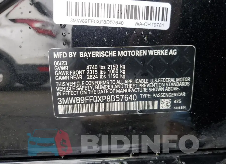 3MW89FF0XP8D57640 Photo# 13