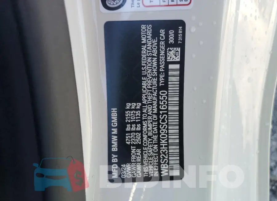 WBS23HK09SCS16550 Photo# 12