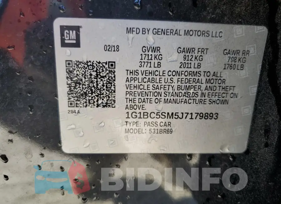 1G1BC5SM5J7179893 Photo# 12
