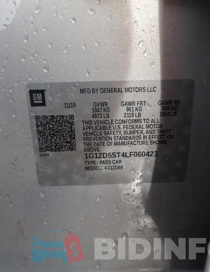 1G1ZD5ST4LF060423 Photo# 13