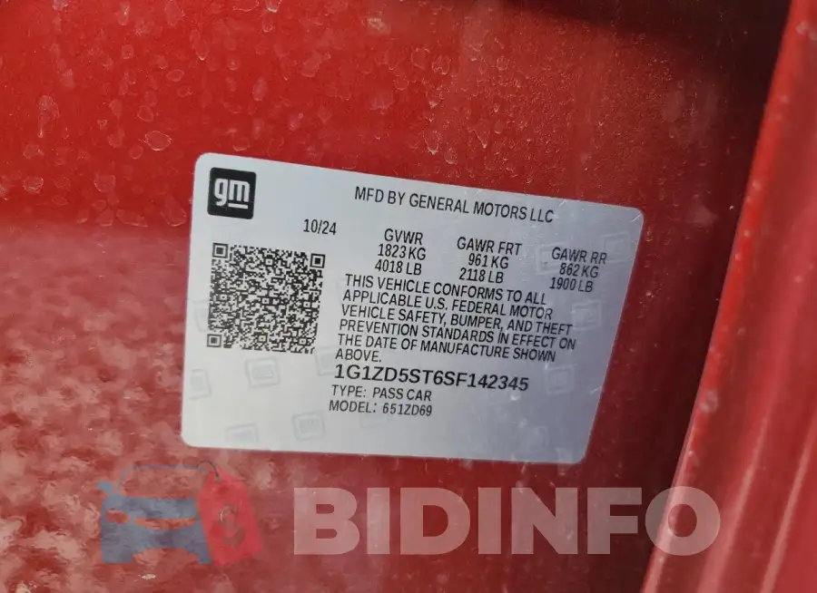 1G1ZD5ST6SF142345 Photo# 12