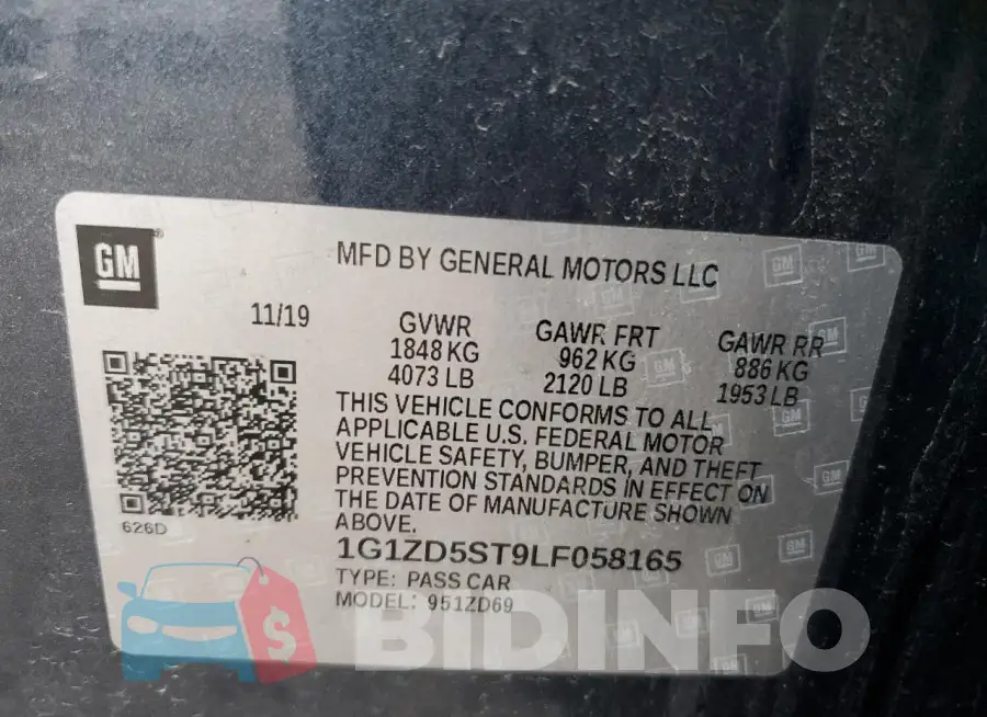 1G1ZD5ST9LF058165 Photo# 12