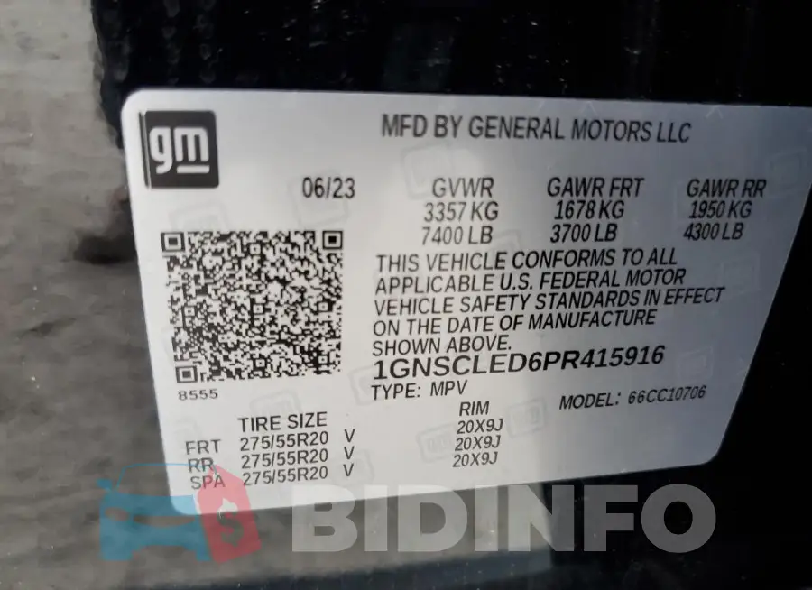 1GNSCLED6PR415916 Photo# 13