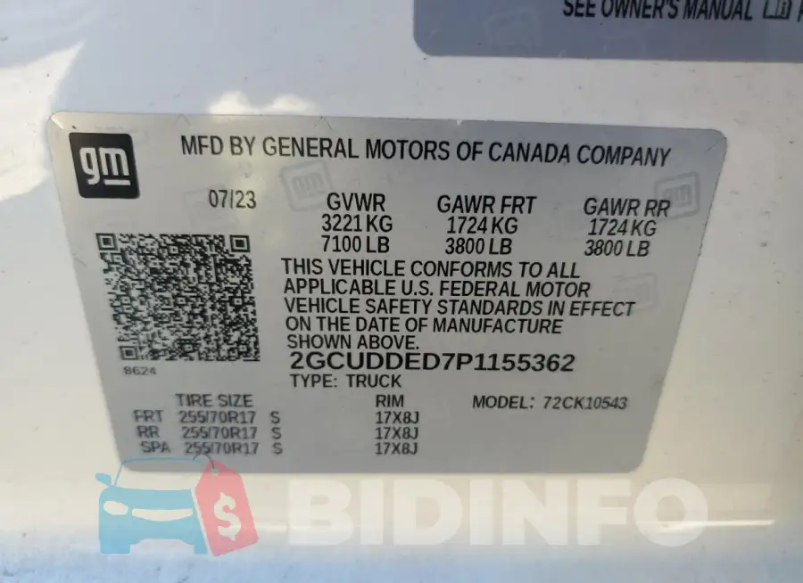 2GCUDDED7P1155362 Photo# 12