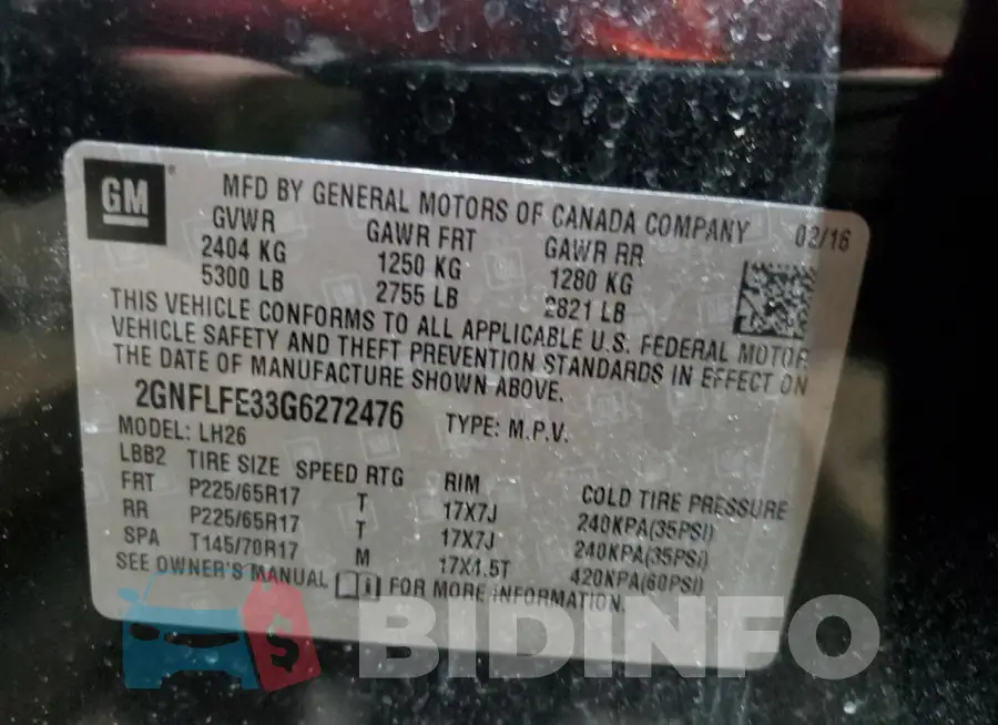 2GNFLFE33G6272476 Photo# 12