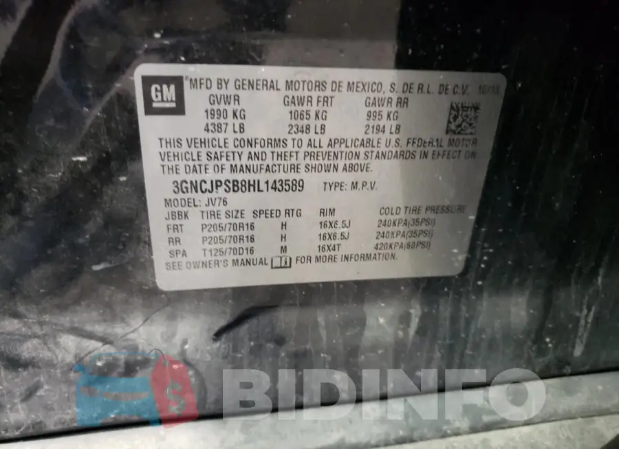 3GNCJPSB8HL143589 Photo# 14