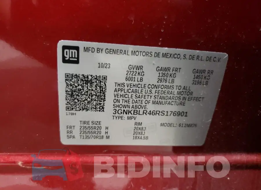 3GNKBLR46RS176901 Photo# 14