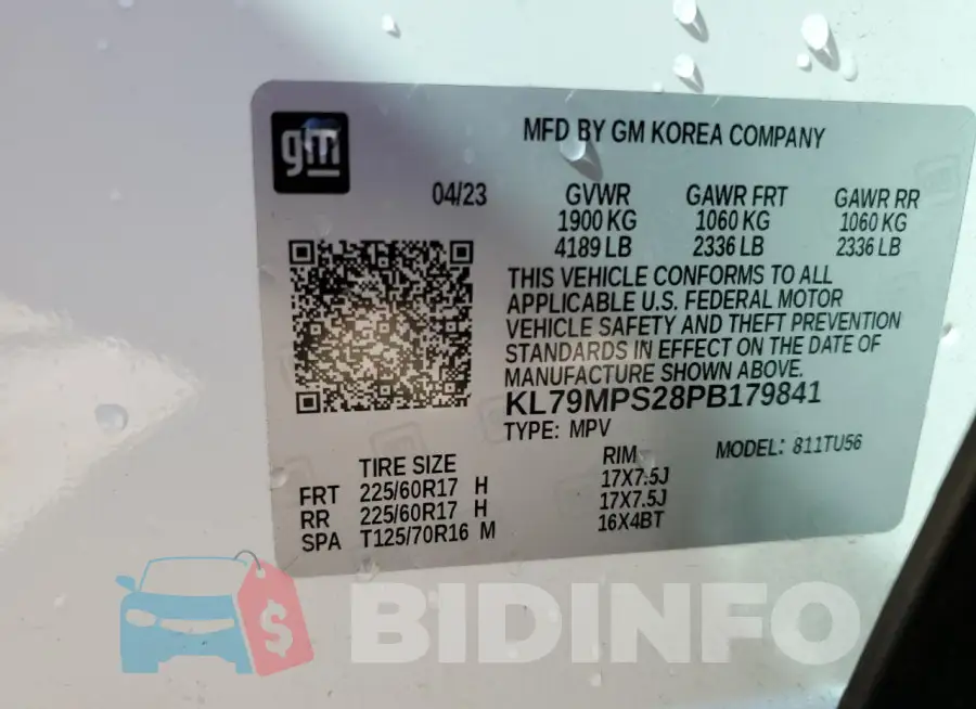 KL79MPS28PB179841 Photo# 13
