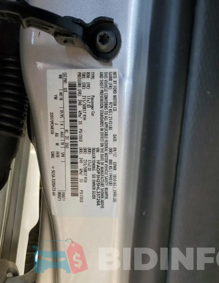 1FADP3H25HL337266 Photo# 12