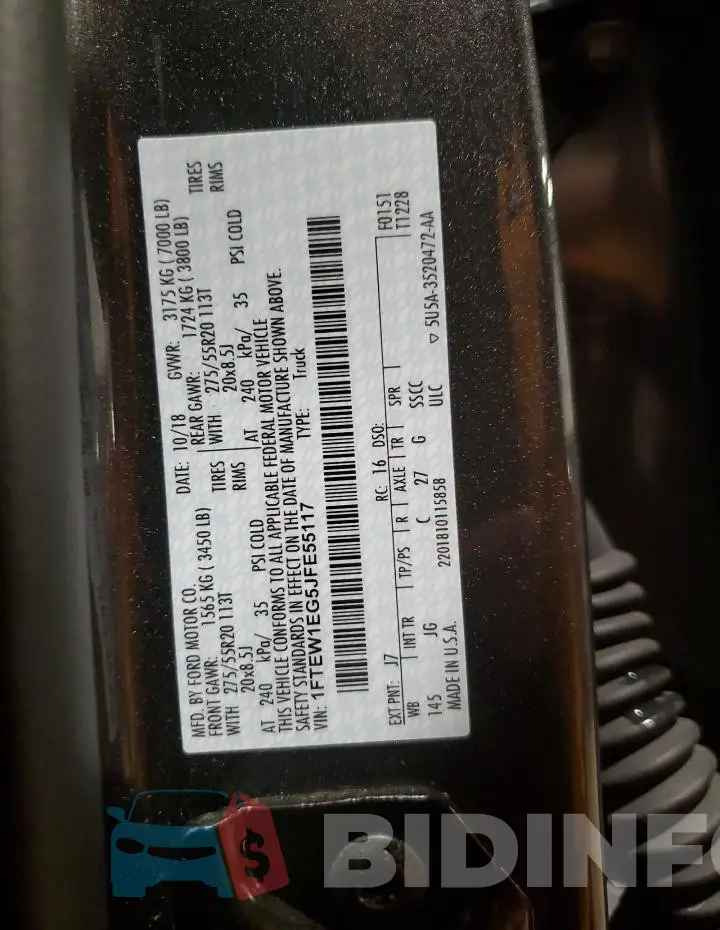 1FTEW1EG5JFE55117 Photo# 12