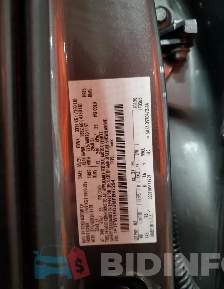 1FTFW1ED2MFB67294 Photo# 12