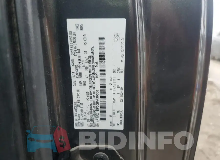 1FTFX1EF0GFA30308 Photo# 12
