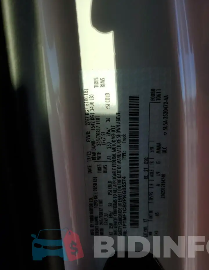 1FTMF1CB2PKG05574 Photo# 12