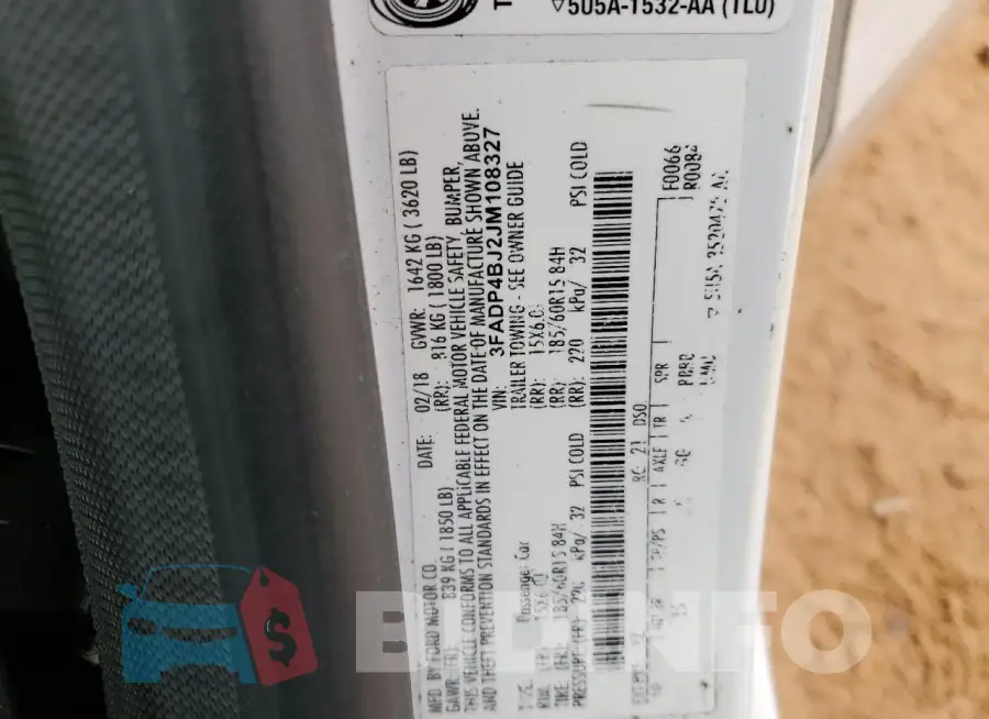 3FADP4BJ2JM108327 Photo# 12
