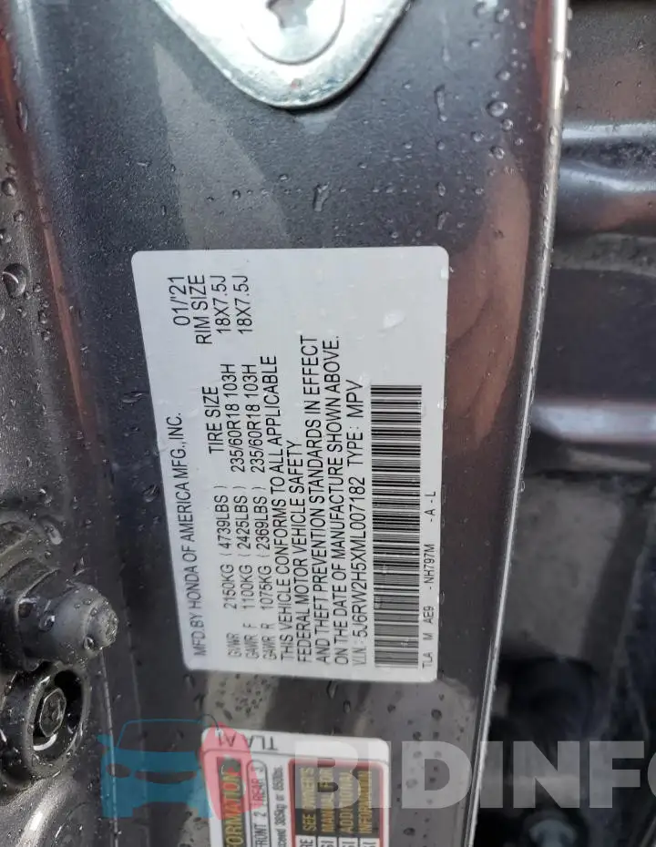 5J6RW2H5XML007182 Photo# 14
