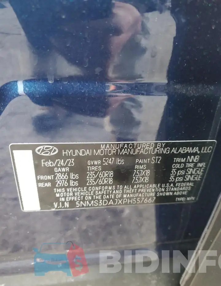5NMS3DAJXPH557667 Photo# 13
