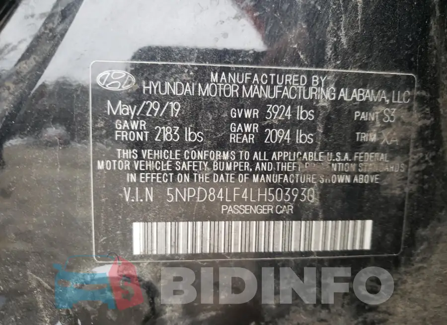 5NPD84LF4LH503930 Photo# 12