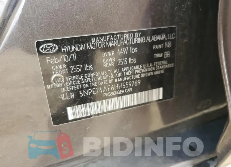 5NPE24AF6HH559769 Photo# 12