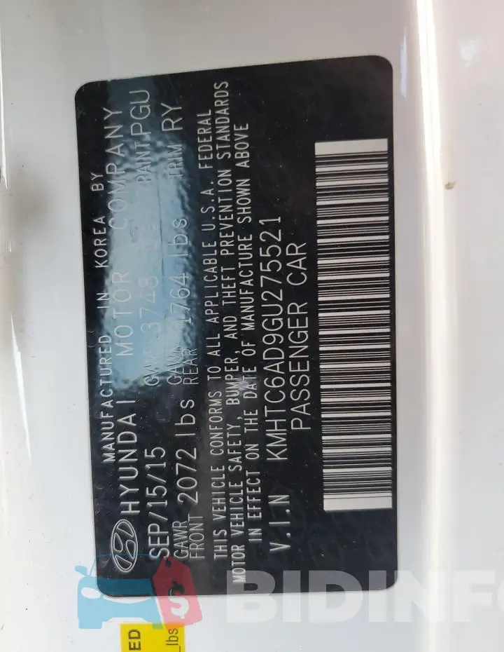 KMHTC6AD9GU275521 Photo# 12
