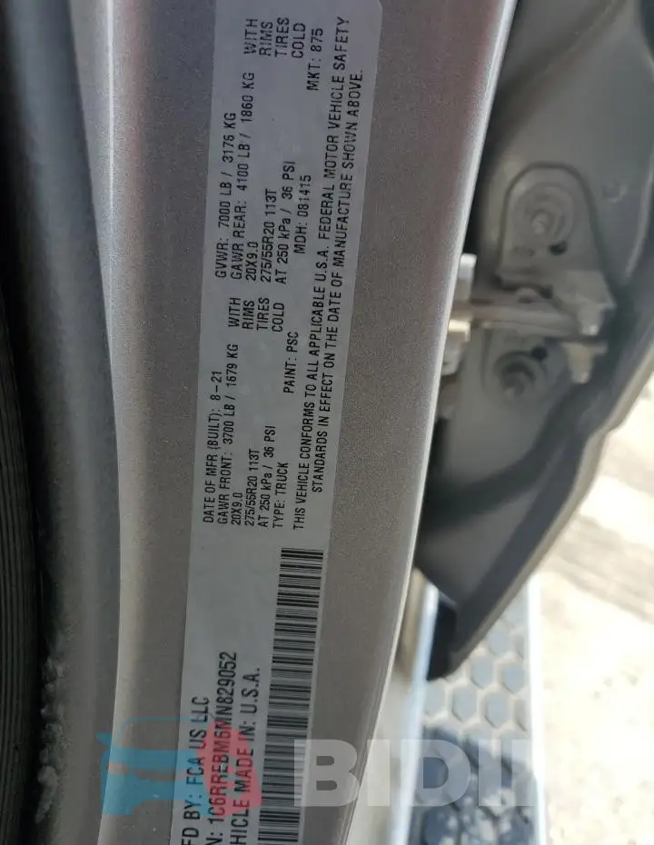 1C6RREBM6MN829052 Photo# 12
