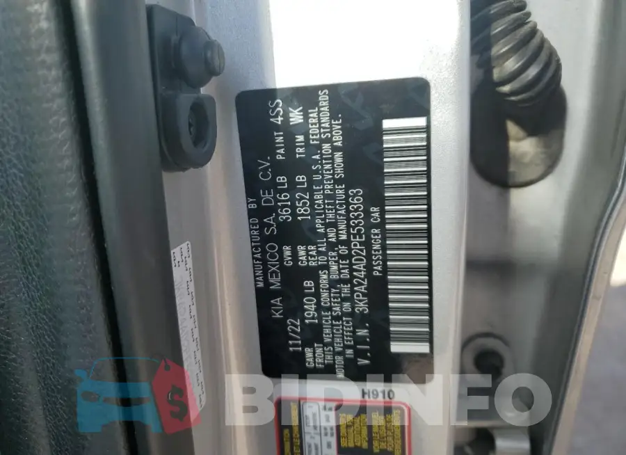 3KPA24AD2PE533363 Photo# 12