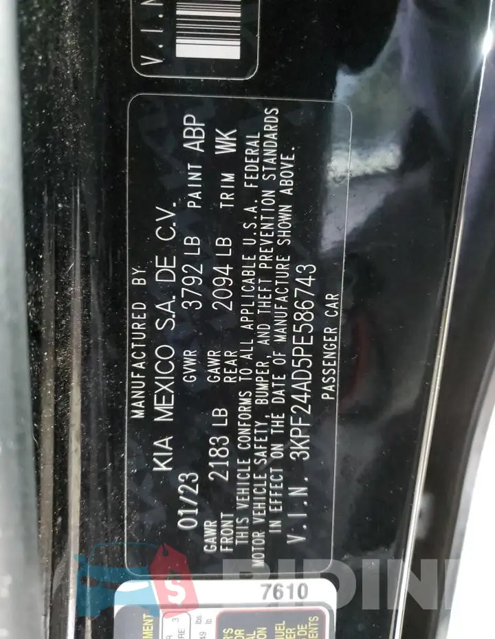 3KPF24AD5PE586743 Photo# 12