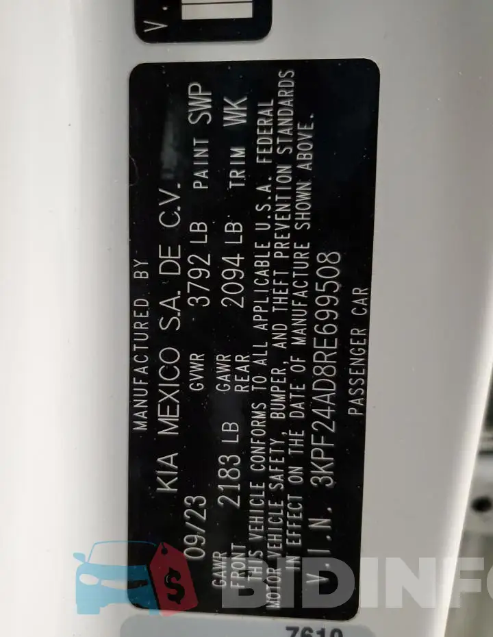 3KPF24AD8RE699508 Photo# 13