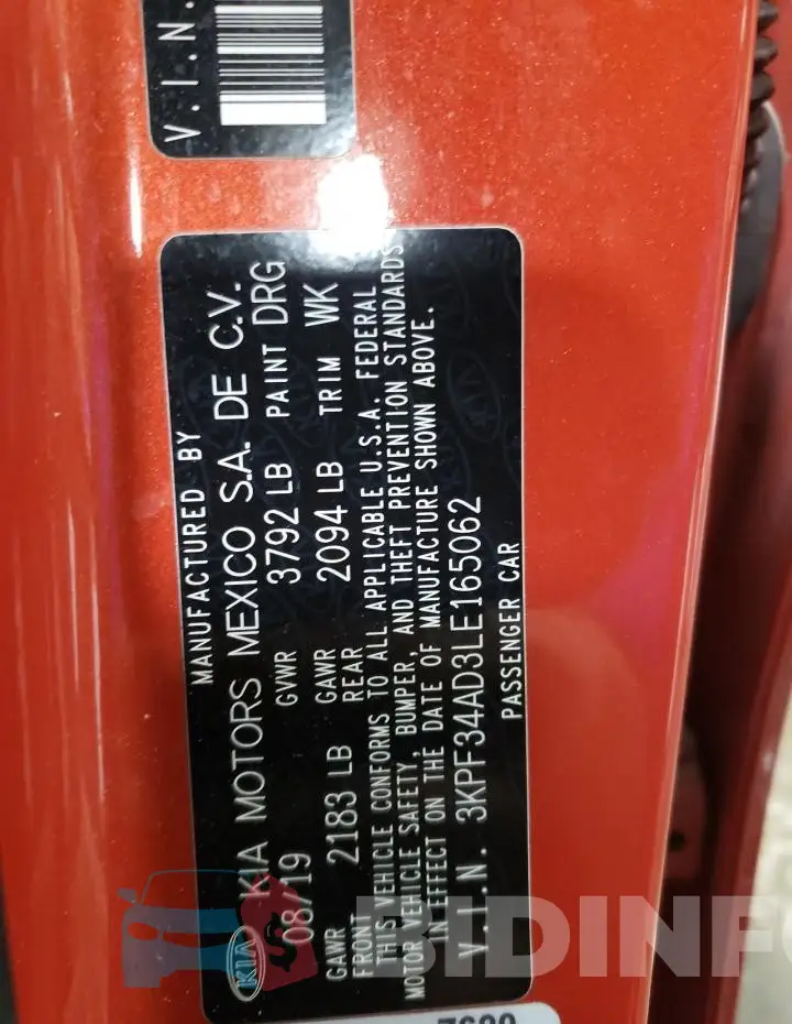 3KPF34AD3LE165062 Photo# 12