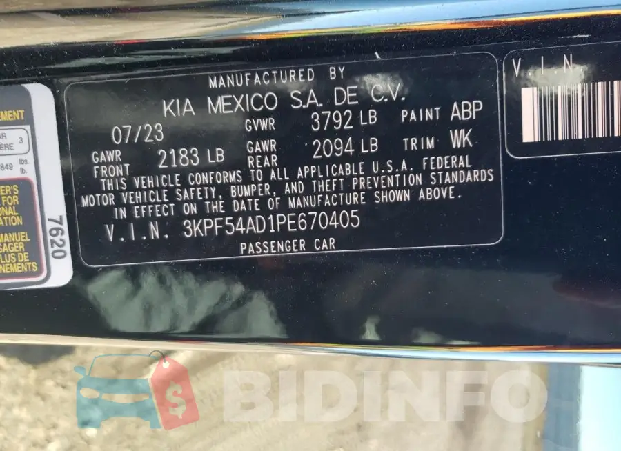 3KPF54AD1PE670405 Photo# 13