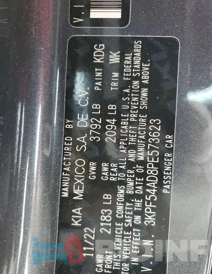 3KPF54AD8PE573623 Photo# 12