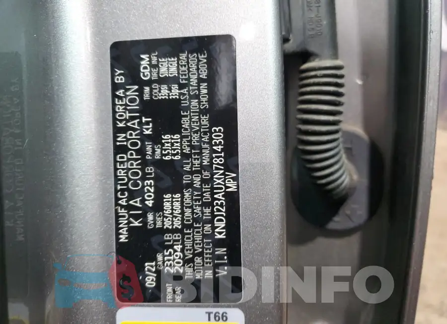 KNDJ23AUXN7814303 Photo# 13