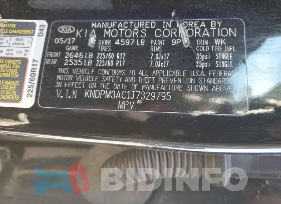 KNDPM3AC1J7329795 Photo# 13