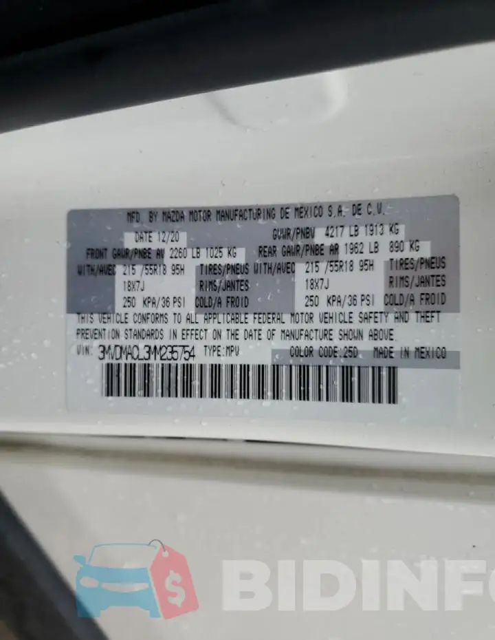 3MVDMACL3MM235754 Photo# 13