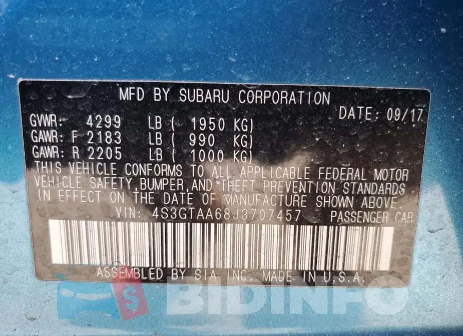 4S3GTAA68J3707457 Photo# 12