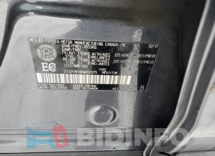 2T3ZFREV8HW357075 Photo# 14