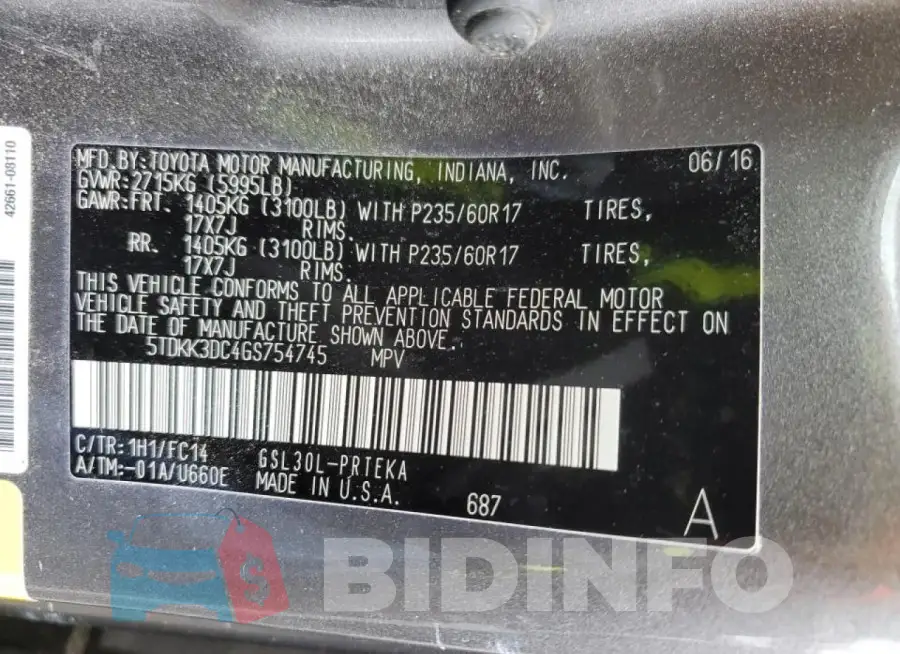 5TDKK3DC4GS754745 Photo# 13