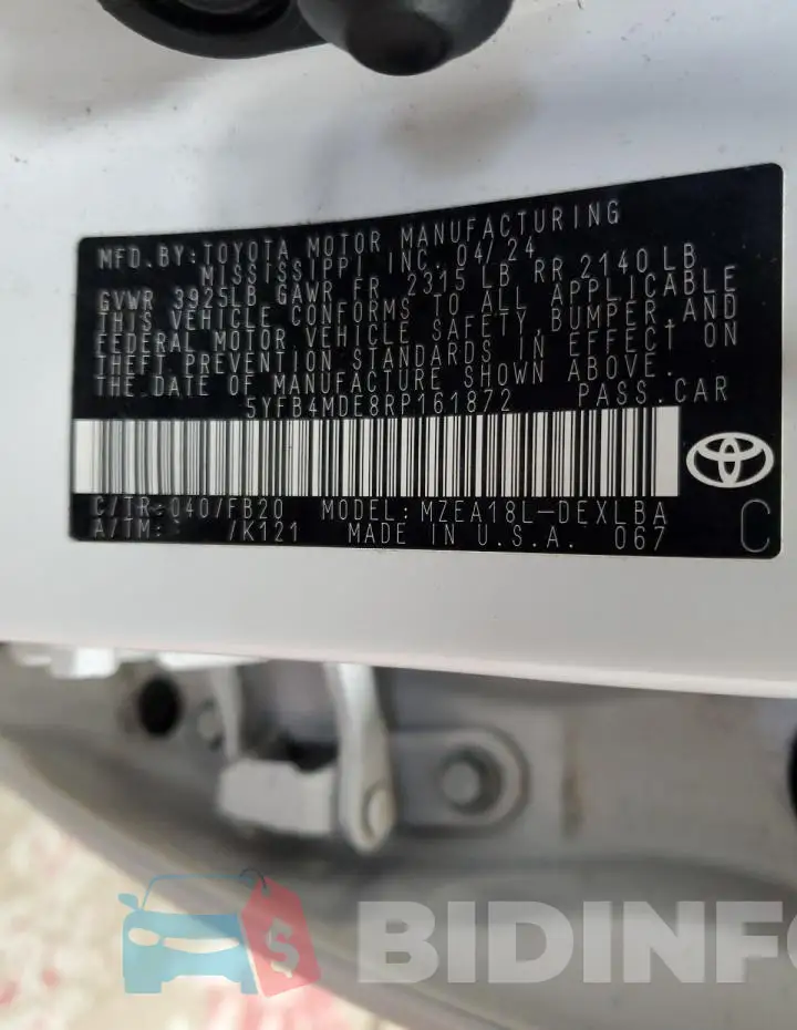 5YFB4MDE8RP161872 Photo# 13