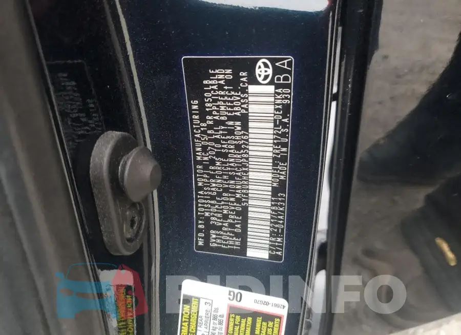 5YFBURHEXJP852767 Photo# 12