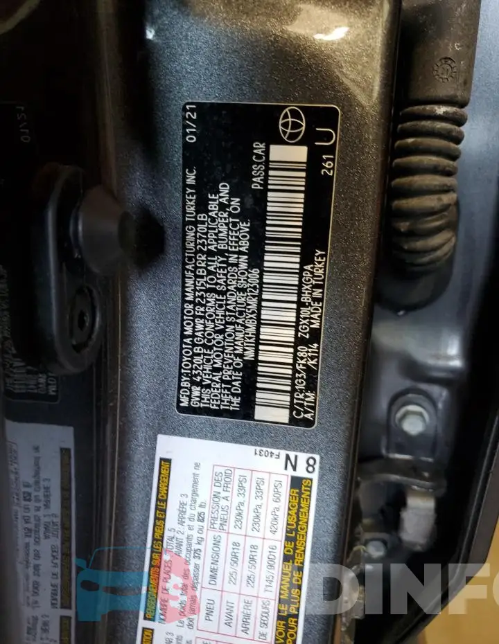 NMTKHMBX5MR123006 Photo# 13