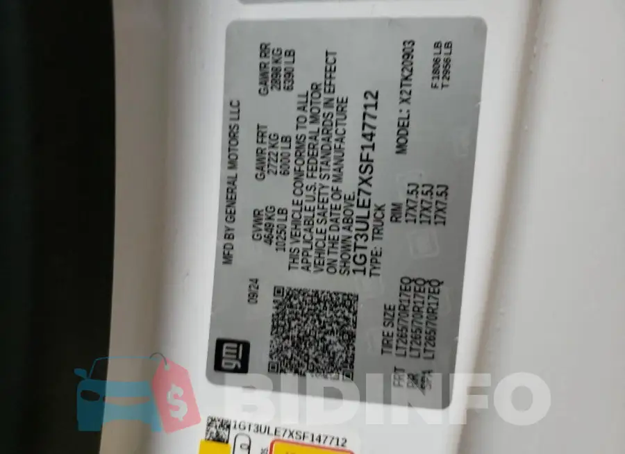 1GT3ULE7XSF147712 Photo# 12