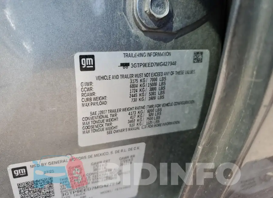 3GTP9EED7MG427948 Photo# 13