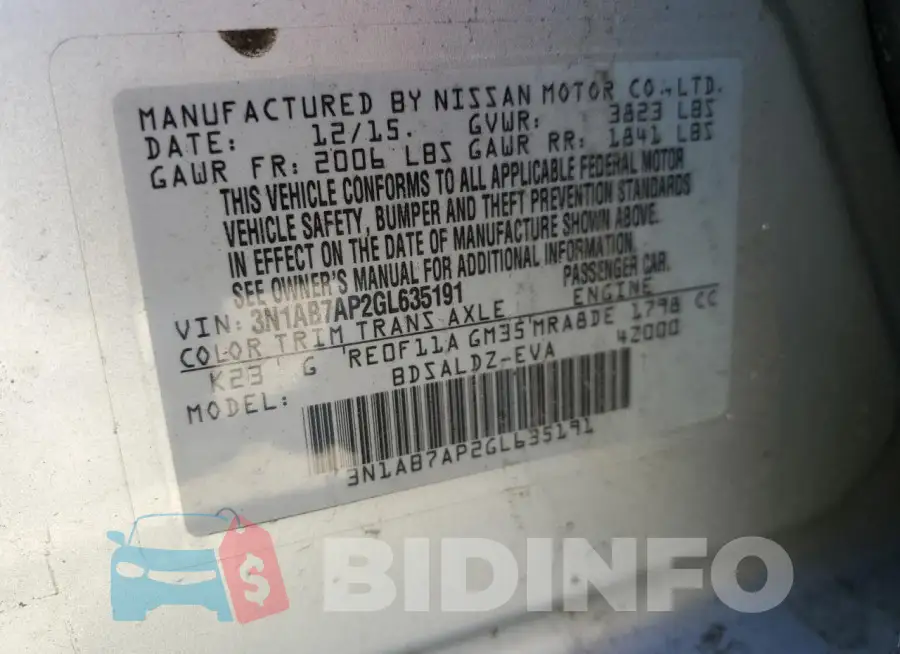 3N1AB7AP2GL635191 Photo# 12